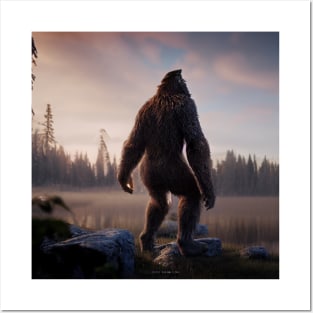 Sasquatch in Nature Posters and Art